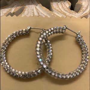 Cecile Jeanne of a Paris rhinestone earrings